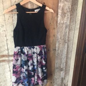 Black and floral Dress